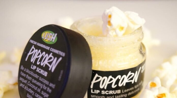 Lush Lip Scrub | Lush Popcorn Lip Scrub Review Lush Popcorn Lip Scrub